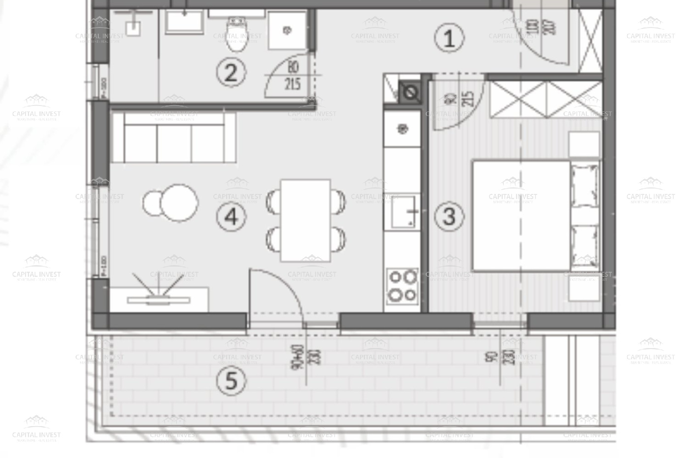 Pula, Istarska županija, Hrvatska, 2 Broj soba Broj soba,1 KupatiloKupaonica,Stan,Prodaja,1380